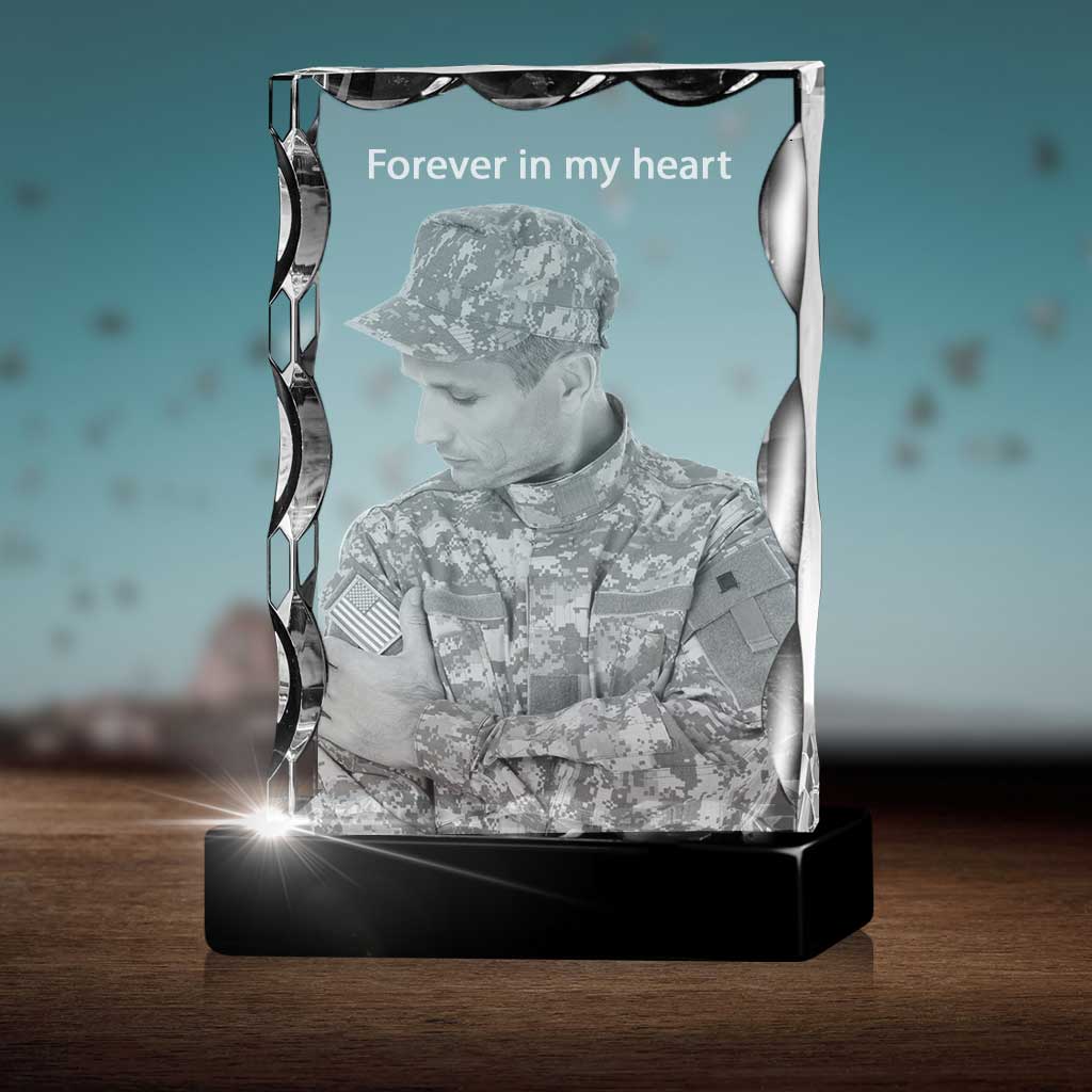 Memorial Serrated Portrait - 2D - The best 3D crystal gifts in the world!