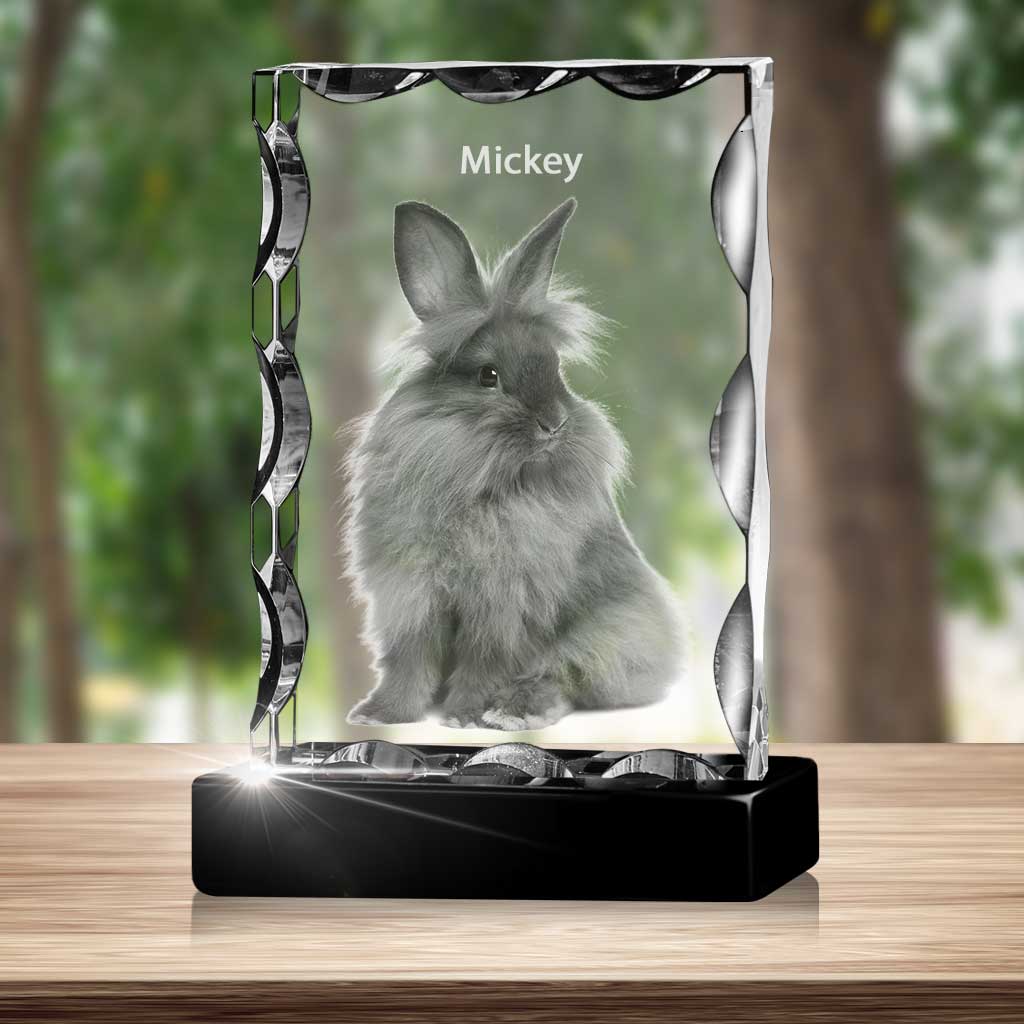 Serrated Crystal Portrait for Pet Lovers - 2D - The best 3D crystal gifts in the world!