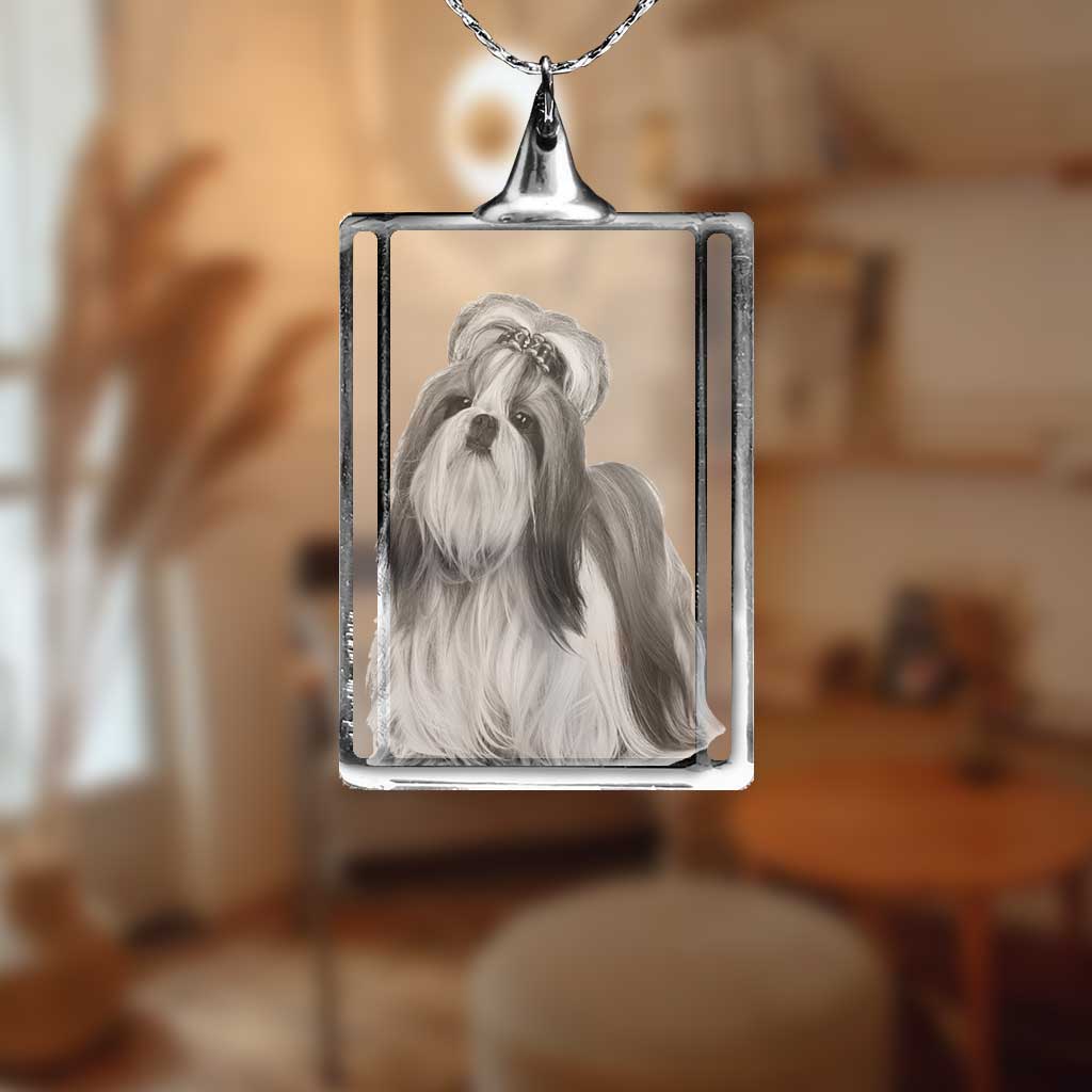 2D Photo Crystal Necklace - Square - The best 3D crystal gifts in the world!