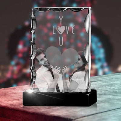 Anniversary Serrated Portrait - 2D - The best 3D crystal gifts in the world!