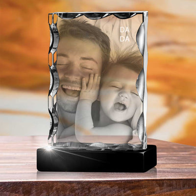 Father's Day Serrated Portrait - 2D - The best 3D crystal gifts in the world!