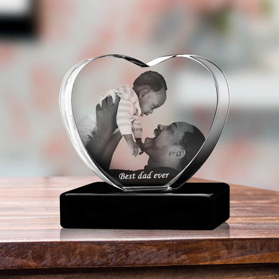 Father's Day Heart - The best 3D crystal gifts