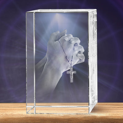 Praying Hands 3D Crystal - The best 3D crystal gifts