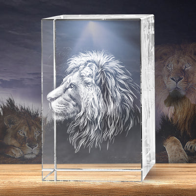 Lion 3D Crystal - The best 3D crystal gifts