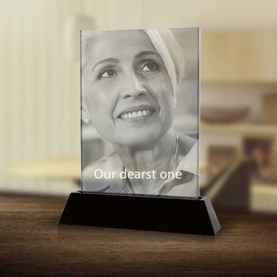 Memorial Flat - 5x7" - 2D - The best 3D crystal gifts in the world!