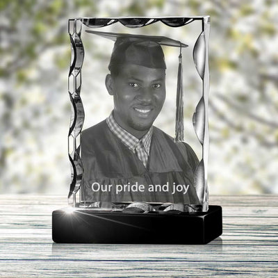 Graduation Serrated Portrait - 2D - The best 3D crystal gifts in the world!